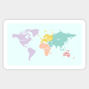 World Map Sticker